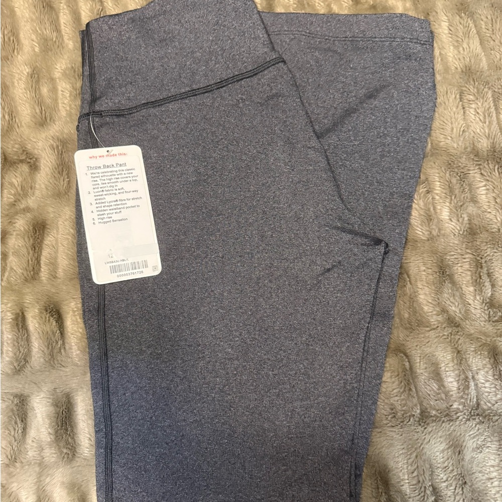 lululemon Gray Boot Cut leggings Pants, size 12